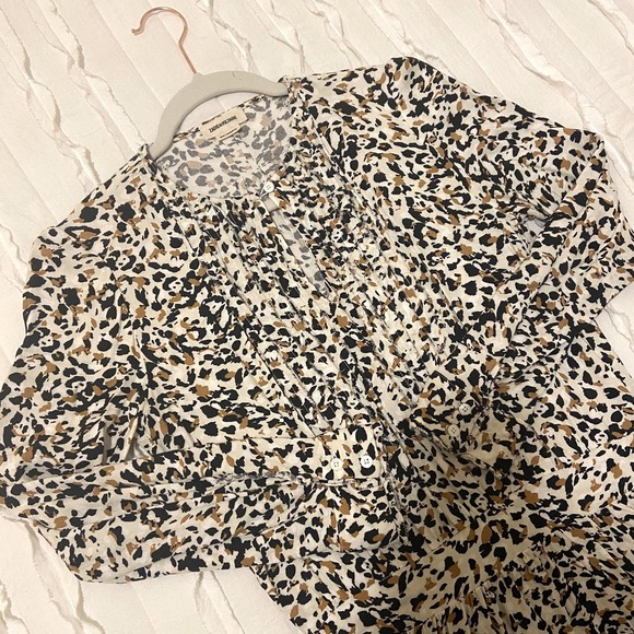 Zadig & Voltaire Paris Remus Leopard Print Midi Dress Women's Size Small NWOT - Picture 4 of 16